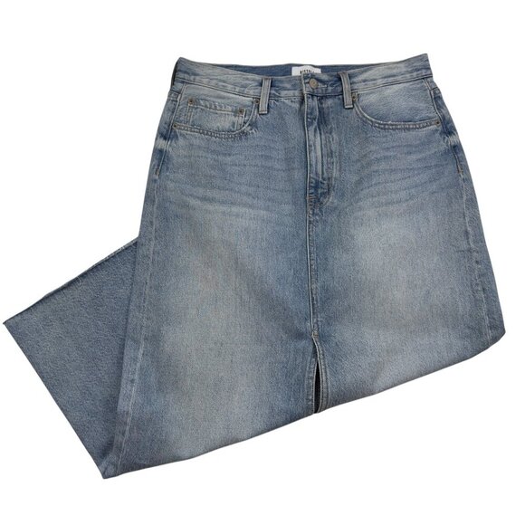 PISTOLA-Alice-High-Rise-Midi-Denim-Skirt-in-Brookly Women's Size 31/12 - Picture 1 of 10